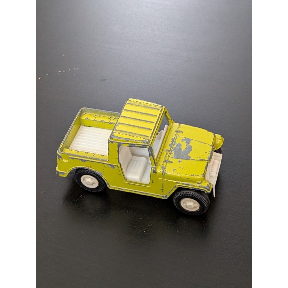 Vtg Tootsietoy Diecast & Plastic Off Road Pick-Up Truck Hitch Toy Vehicle Green